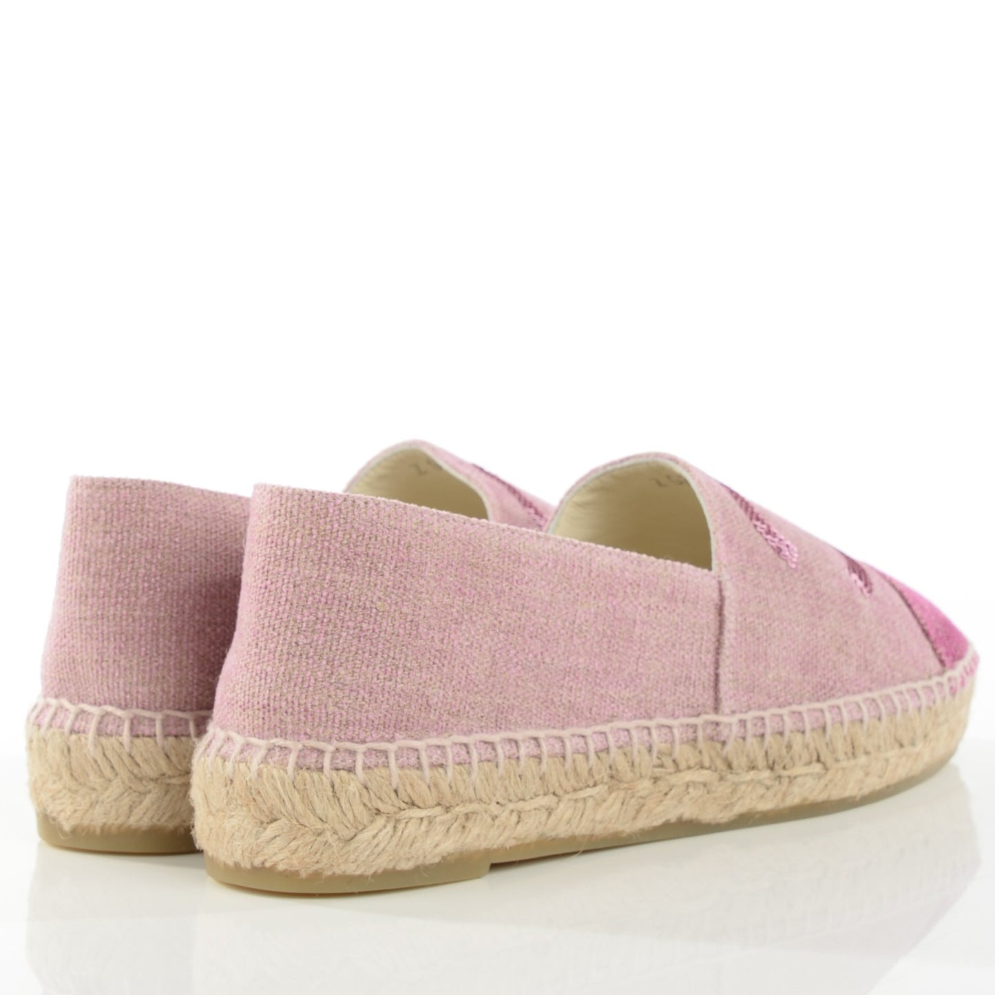 Toile Sequin CC Espadrilles 37 Pink Dark Pink