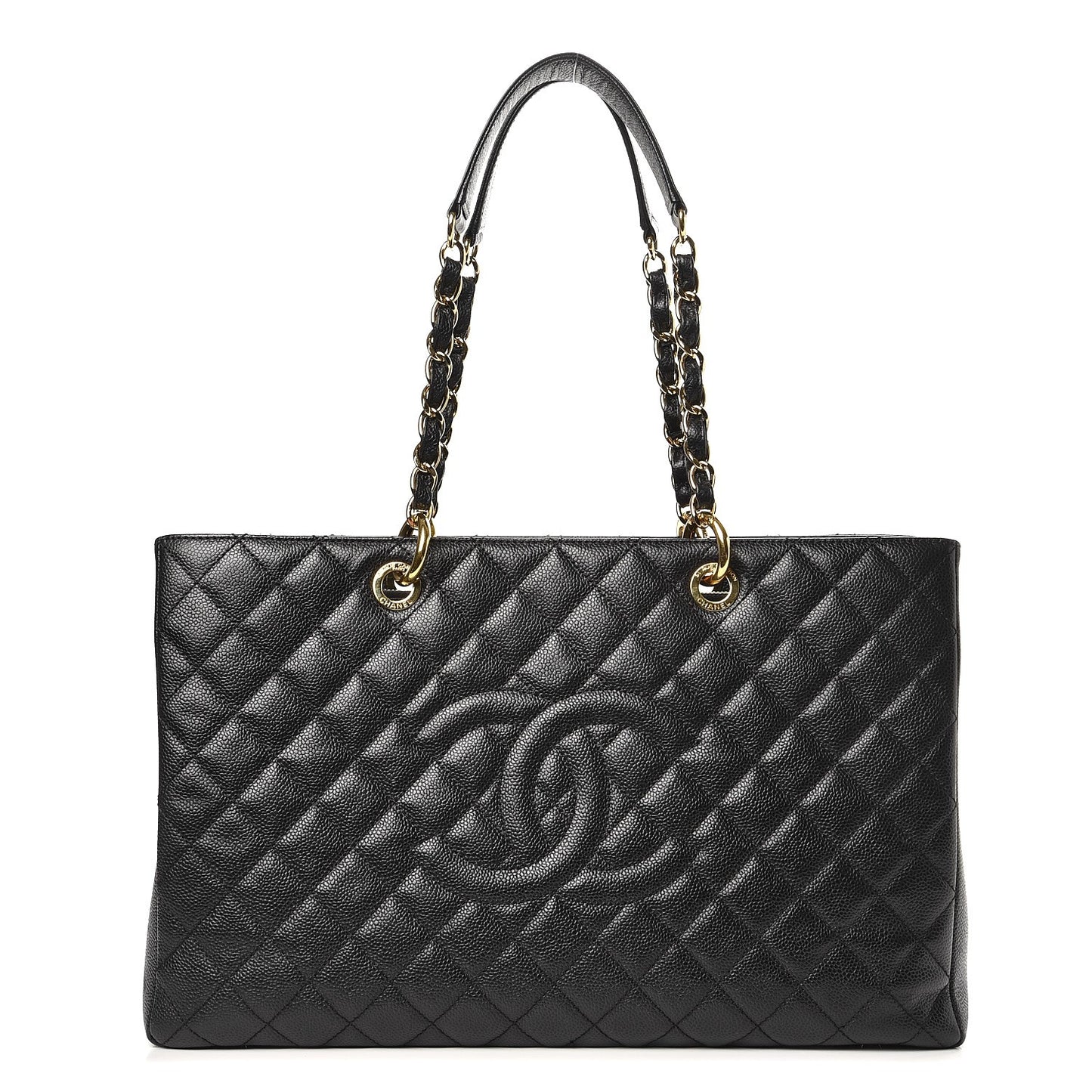 Caviar Quilted XL Grand Shopping Tote GST Black