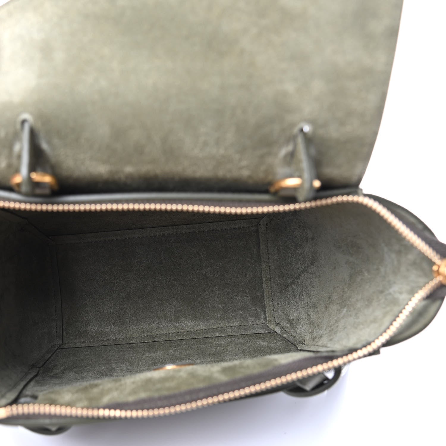 Celine Grained Calfskin Nano Belt Bag Army Green 5 of 9