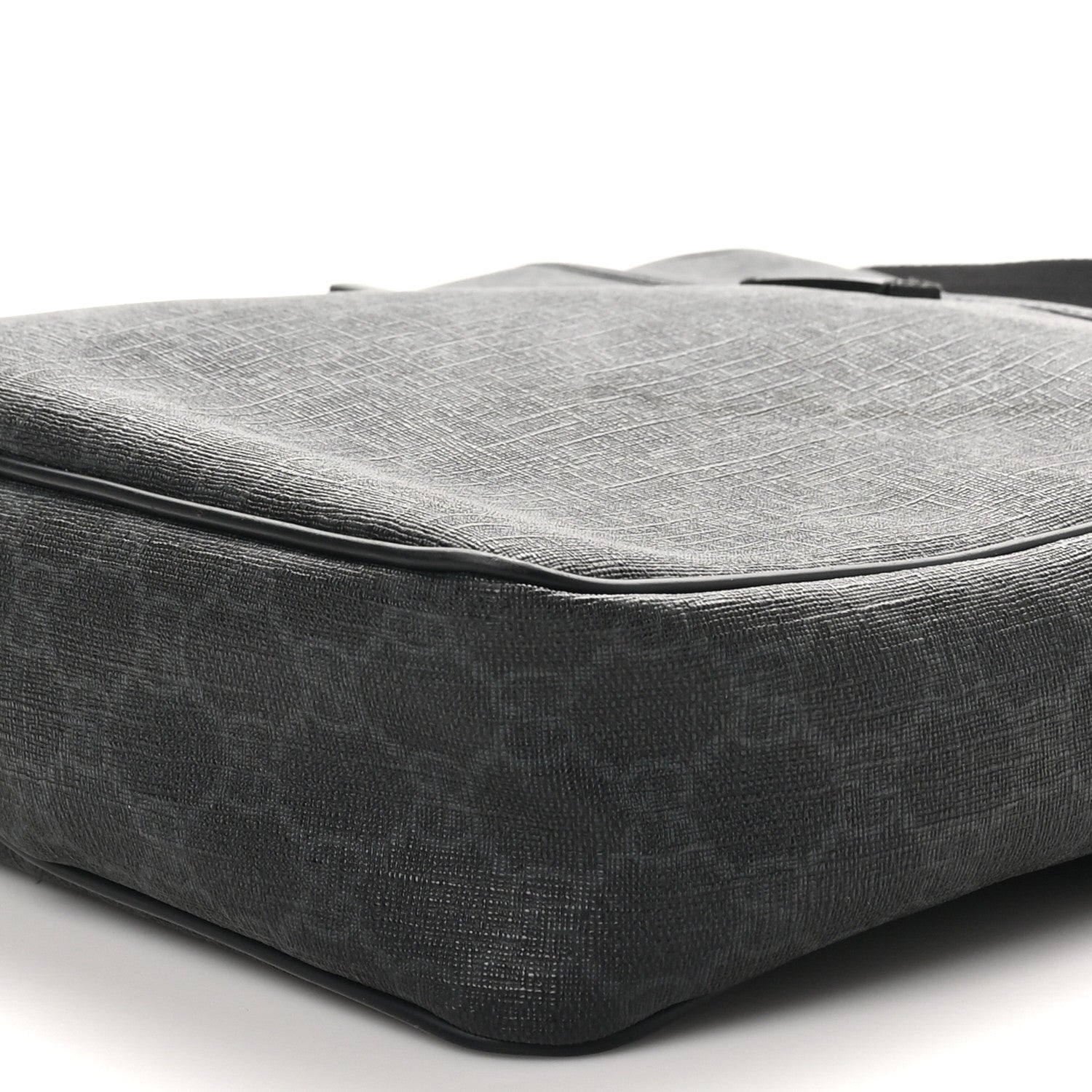 Gucci GG Supreme Monogram Messenger Bag Black Grey 10 of 10