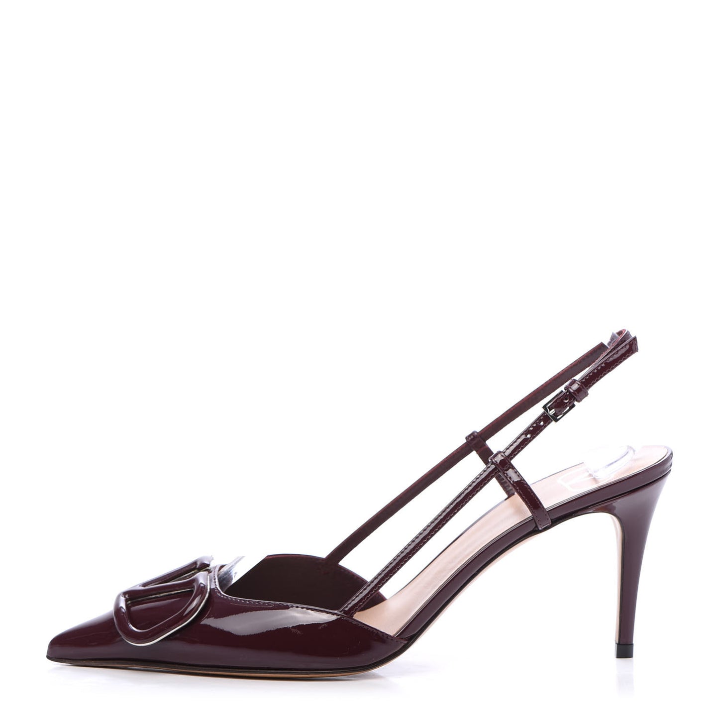 Patent Signature Vlogo Slingback 80mm Pumps 37 Rubin