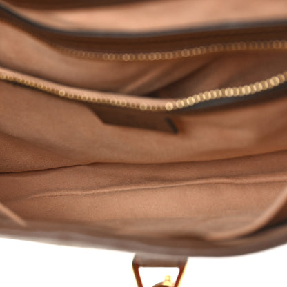 Gucci GG Supreme Monogram Azalea Calfskin Web Small Jackie 1961 Hobo Beige Ebony Brown Sugar 5 of 10