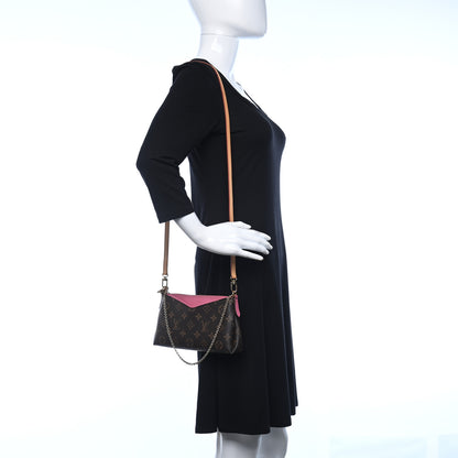 Louis Vuitton Monogram Pallas Clutch Rose Fizzy 2 of 13