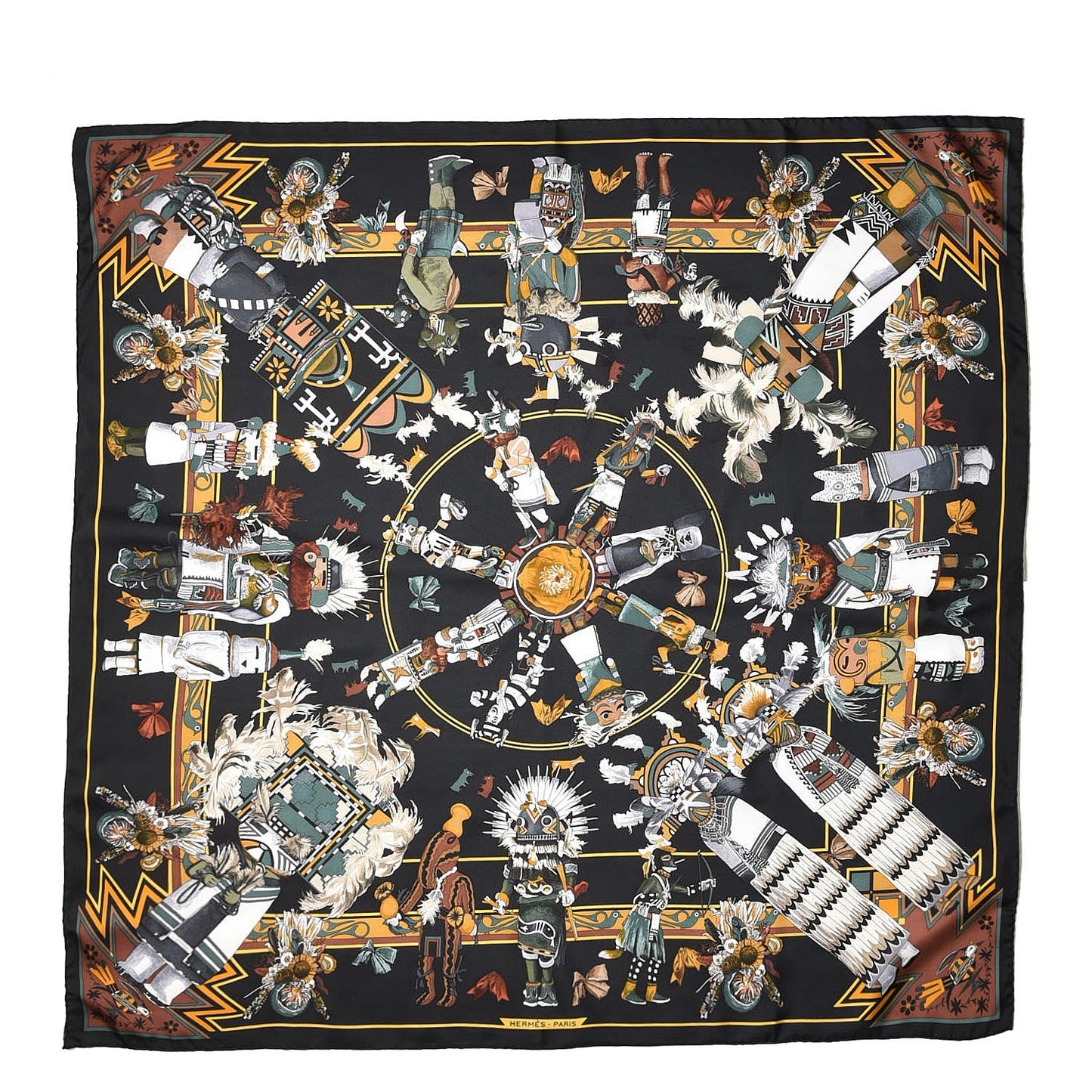 Silk Kachinas Scarf 90