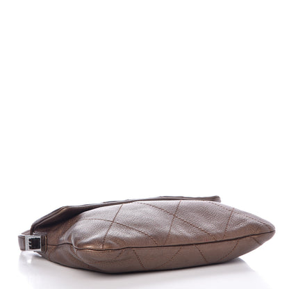 Chanel Metallic Calfskin Stitched Shoulder Bag Bronze 4 of 9
