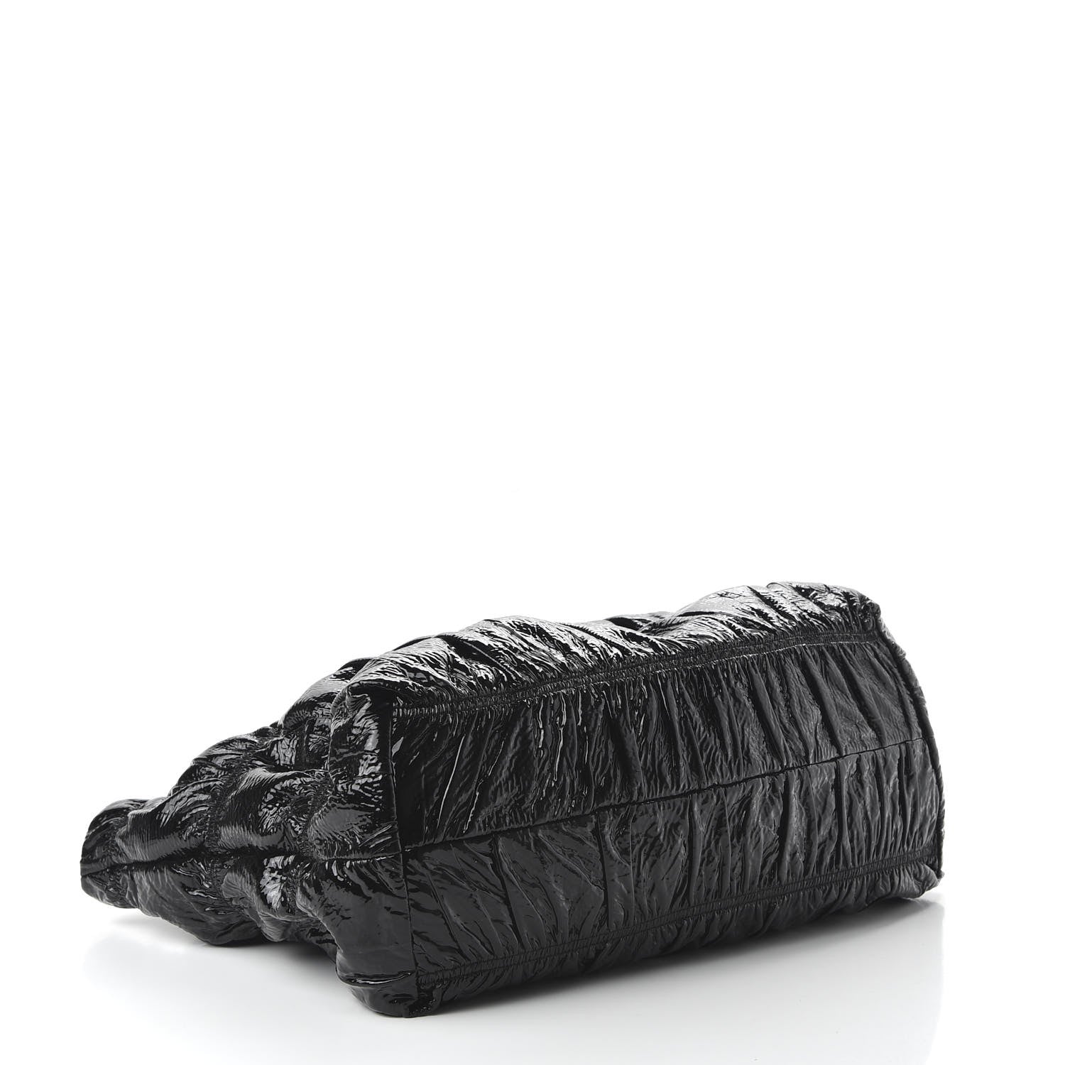 Prada Vernice Gaufre Tote Black 4 of 10