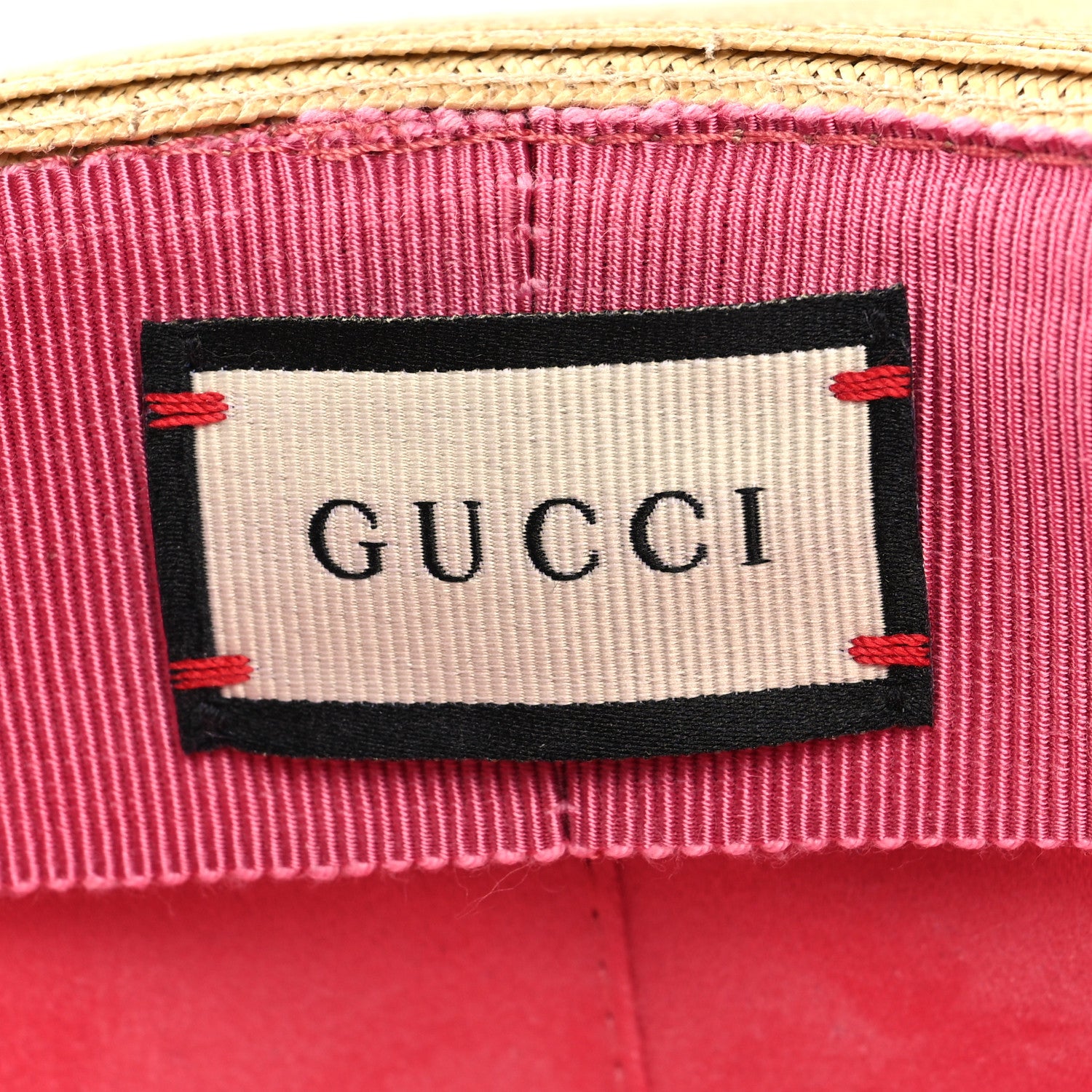 Gucci Woven Rope Straw New Flora Alba Hat M White 7 of 8