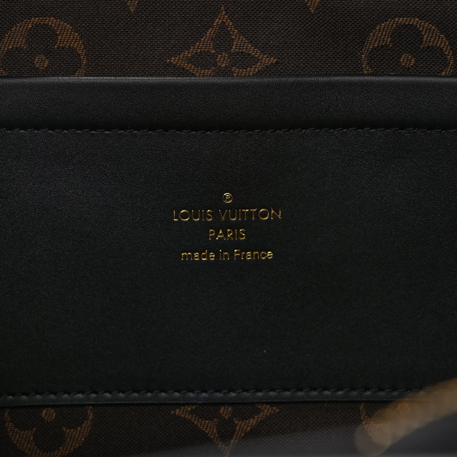 Louis Vuitton Calfskin Monogram Embossed Utility Crossbody Black 6 of 8