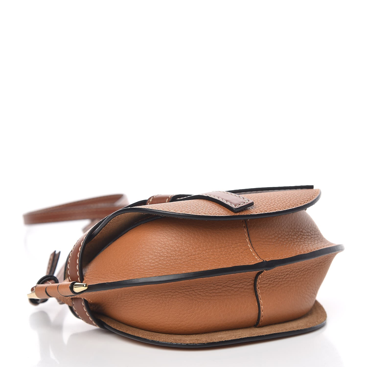 Loewe Grained Calfskin Mini Gate Crossbody Bag Caramel Pecan 4 of 10
