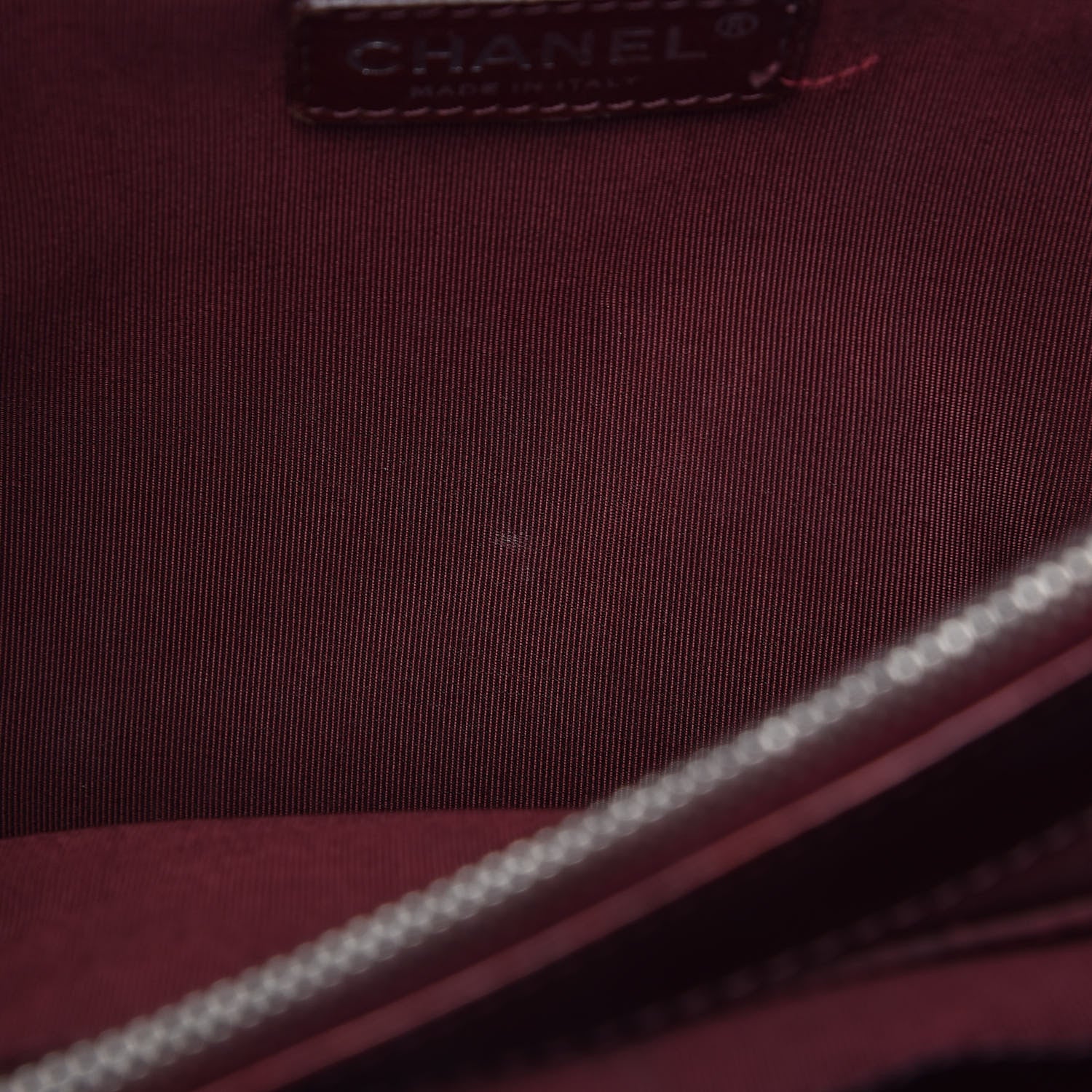 Chanel Patent Quilted Grand Shopping Tote GST Dark Bordeaux 14 of 27