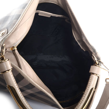 Burberry Smoked Check Studded Hobo Stone 6 of 13