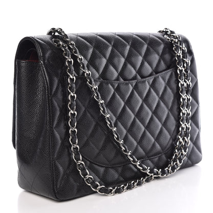 Chanel Caviar Quilted Maxi Double Flap Black 3 of 11