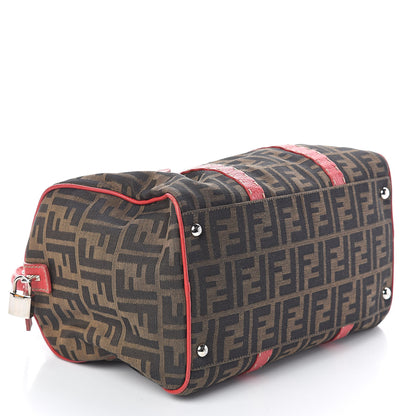 Fendi Zucca Cuoio Romano Selleria Medium Boston Tobacco Rosso Scuro 4 of 16