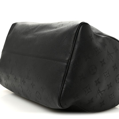 Louis Vuitton Calfskin Monogram Speedy P9 Bandouliere 40 Ultra Black 10 of 12
