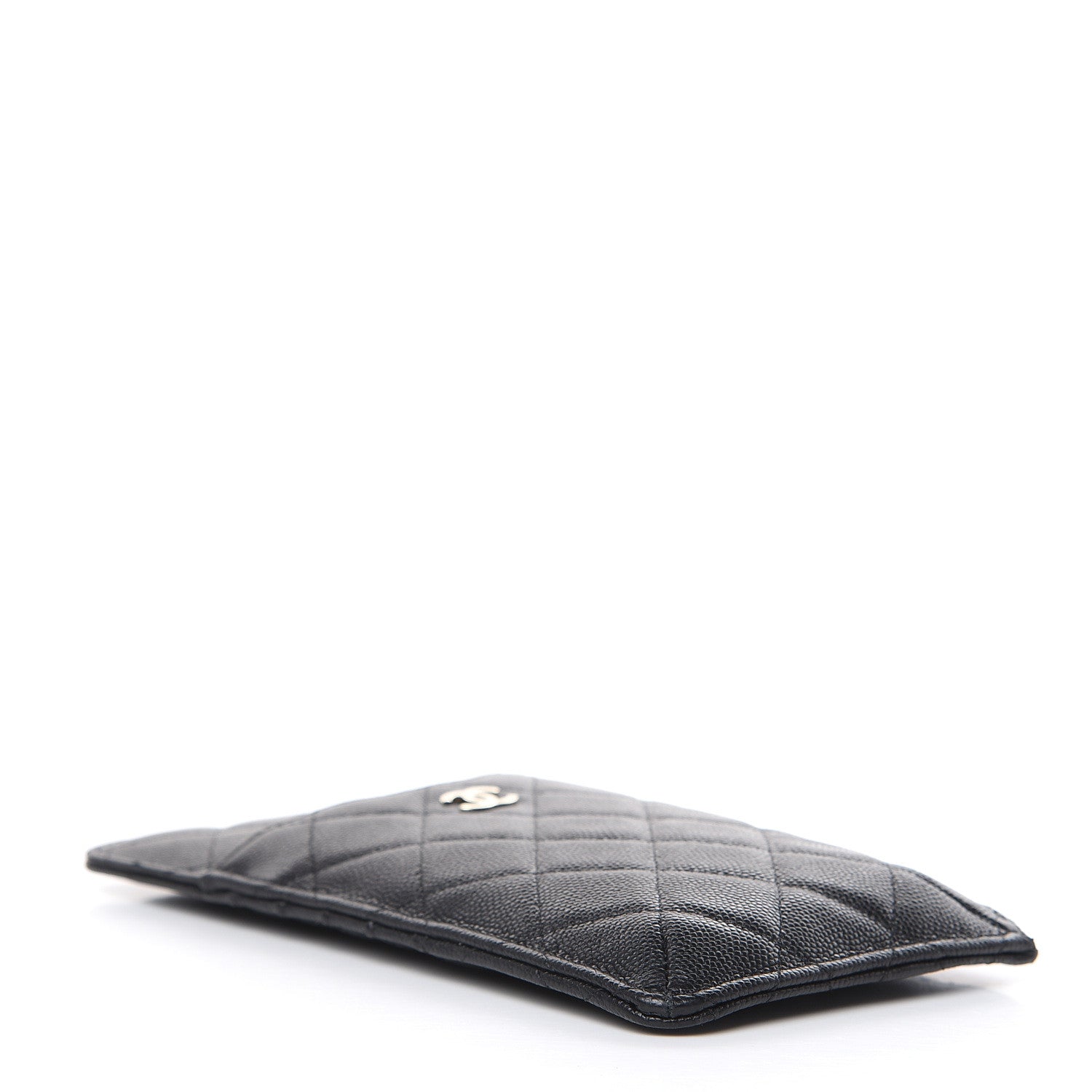 Chanel Caviar Quilted Classic Flat Wallet Pouch Black 4 of 8
