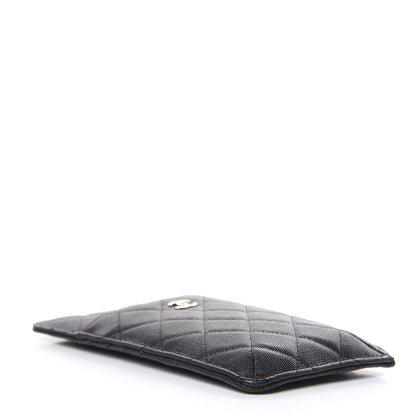 Chanel Caviar Quilted Classic Flat Wallet Pouch Black 4 of 8
