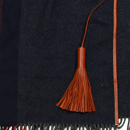 Hermes Merino Wool Cashmere Rocabar Poncho Gris 6 of 6