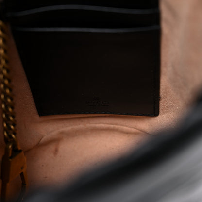 Gucci Calfskin Matelasse Mini GG Marmont 2.0 Bucket Bag Black 6 of 12