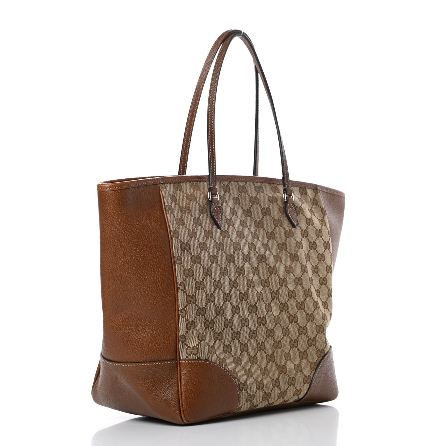 Monogram Medium Bree Zippered Tote Beige Tabacco