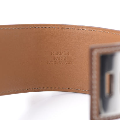 Hermes Barenia Collier de Chien CDC Bracelet S Fauve 4 of 7
