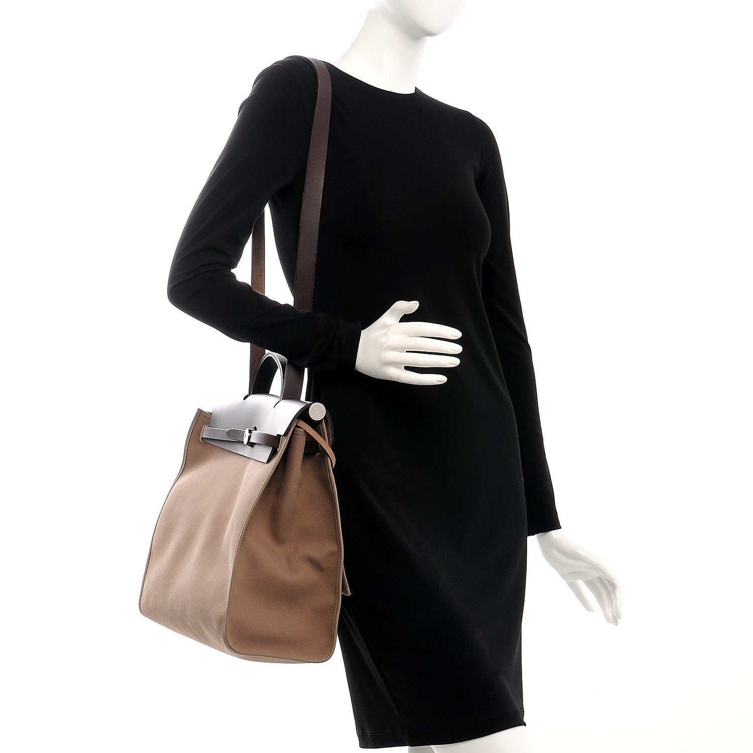 Hermes Toile Vache Hunter Herbag Zip 39 MM Etoupe Ebene 2 of 12