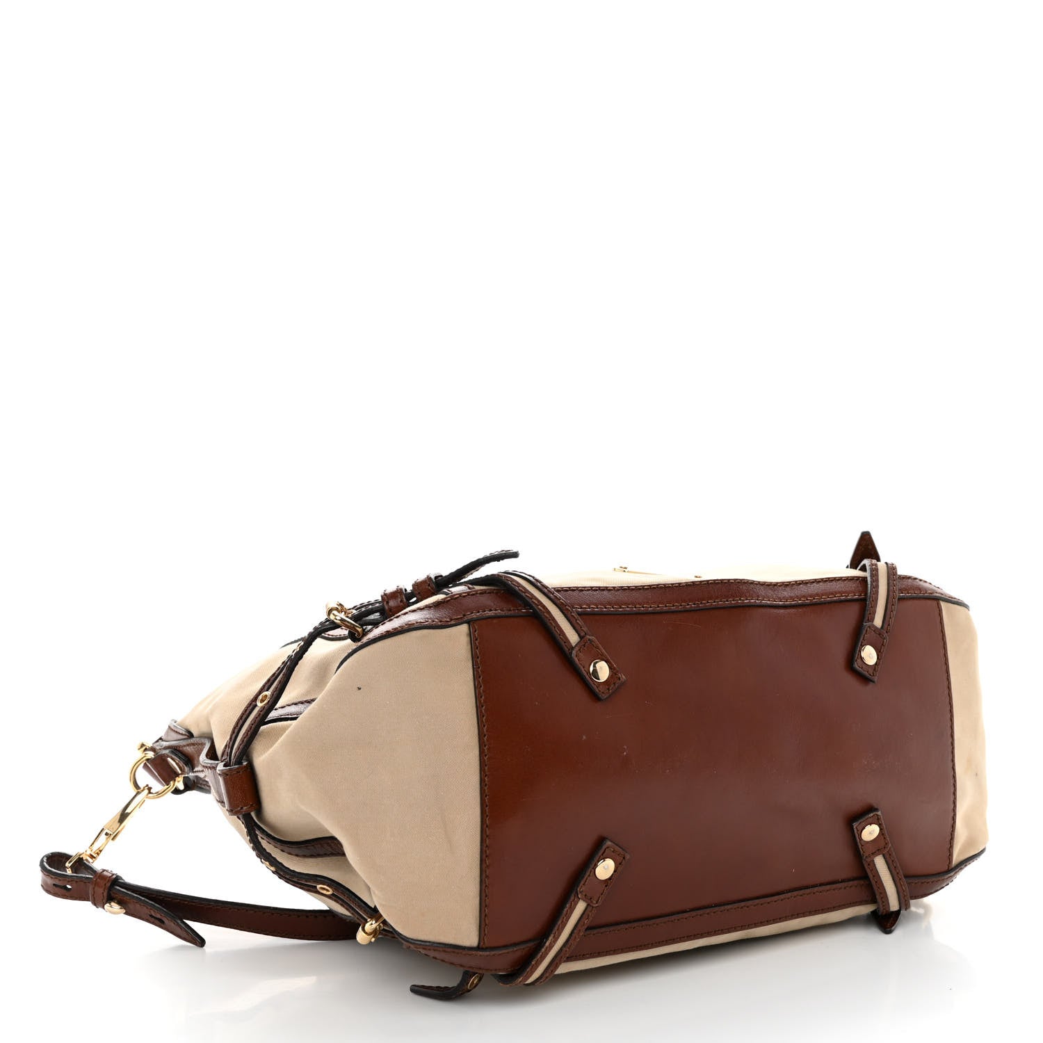 Burberry Canvas Calfskin Canterbury Tote 4 of 12