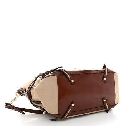 Burberry Canvas Calfskin Canterbury Tote 4 of 12