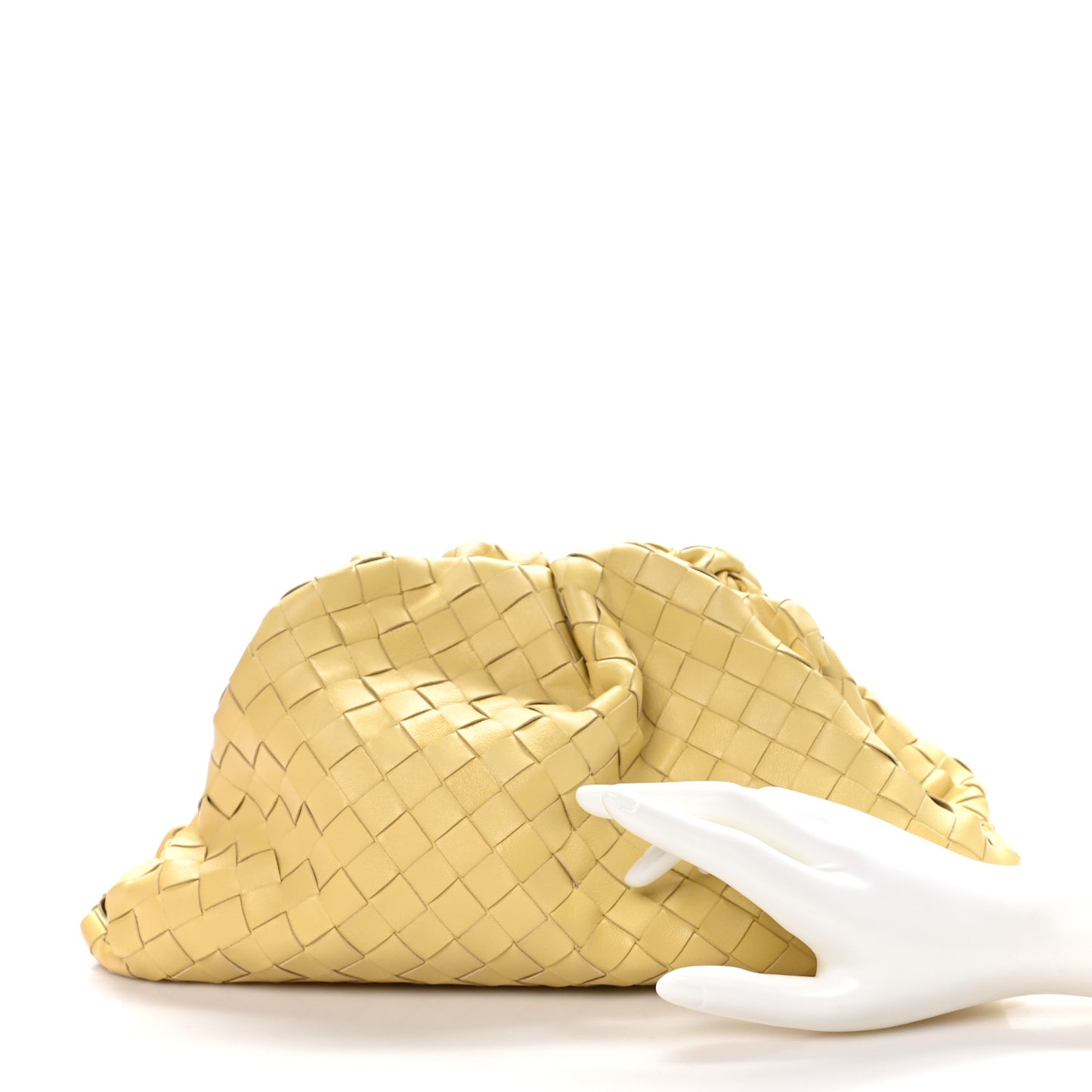 Nappa Maxi Intrecciato The Pouch Oversized Clutch Corn