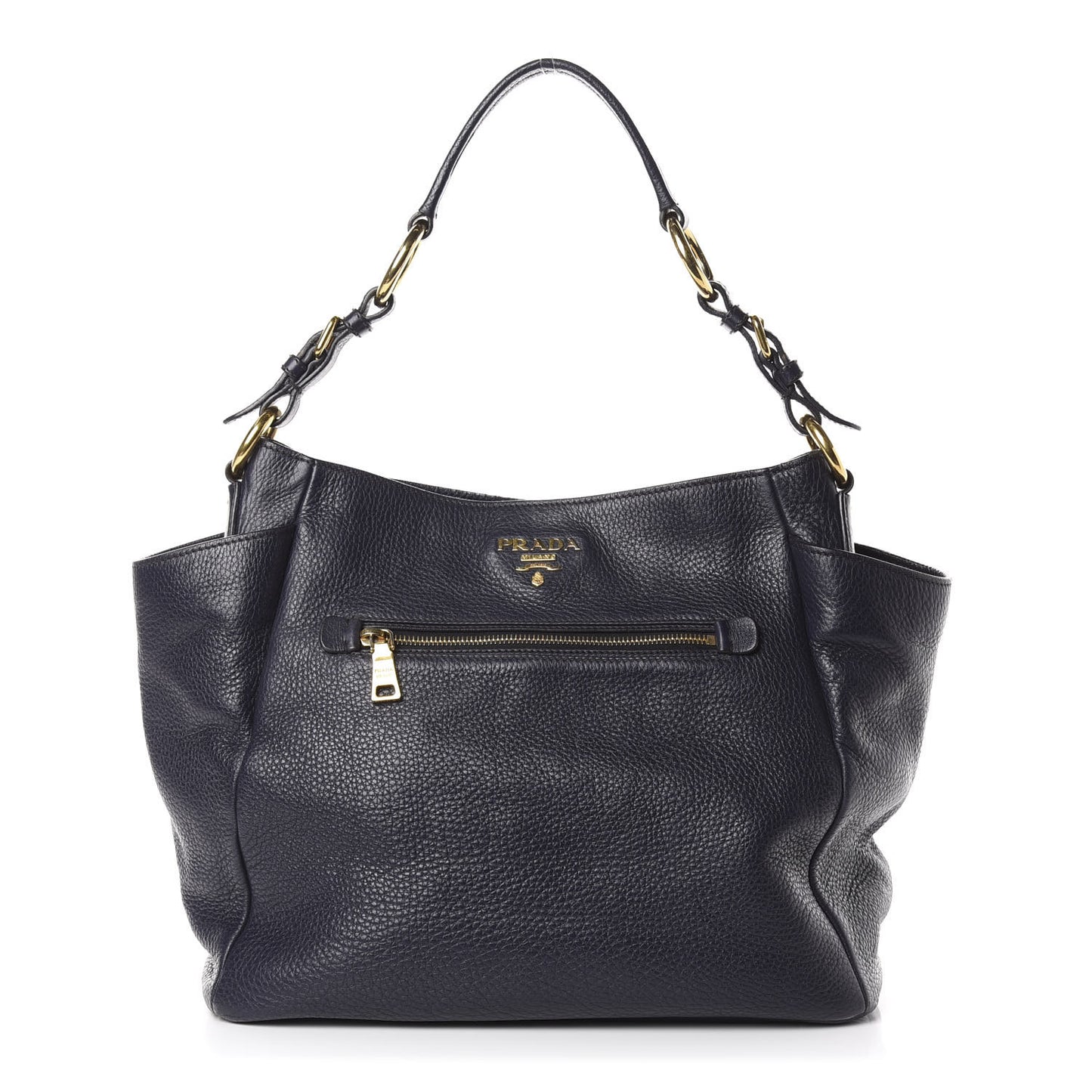 Vitello Daino Side Pocket Tote Baltico