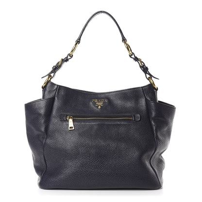 Prada Vitello Daino Side Pocket Tote Baltico 1 of 12