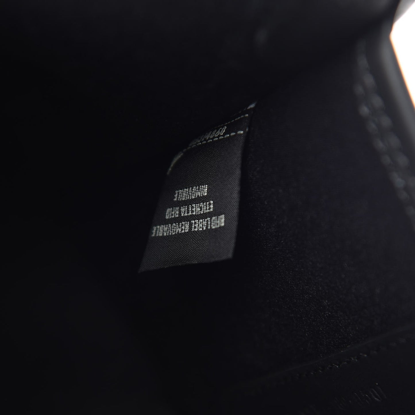 Glazed Fabric Vitello Century FF 1974 Stamp Patch Mini Peekaboo Defender Cover Mogano Panna Black