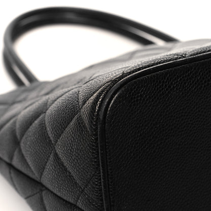 Chanel Caviar Quilted Medallion Tote Black 11 of 15