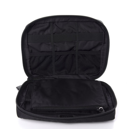 Prada Tessuto Nylon Saffiano Maniglia Pouch Black 6 of 7