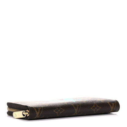 Louis Vuitton Monogram V Zippy Wallet Turquoise 4 of 13