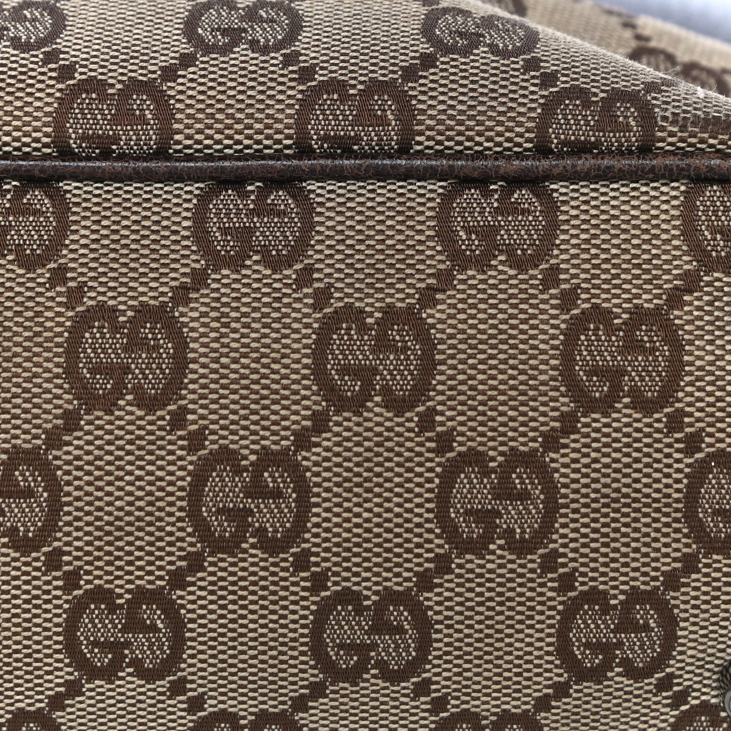 Gucci Monogram Signature Tote Dark Brown 15 of 41