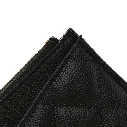Chanel Caviar Quilted Classic Zip Pouch Black 8 of 10