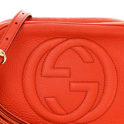 Gucci Pebbled Calfskin Small Soho Disco Bag Sun Orange 8 of 17