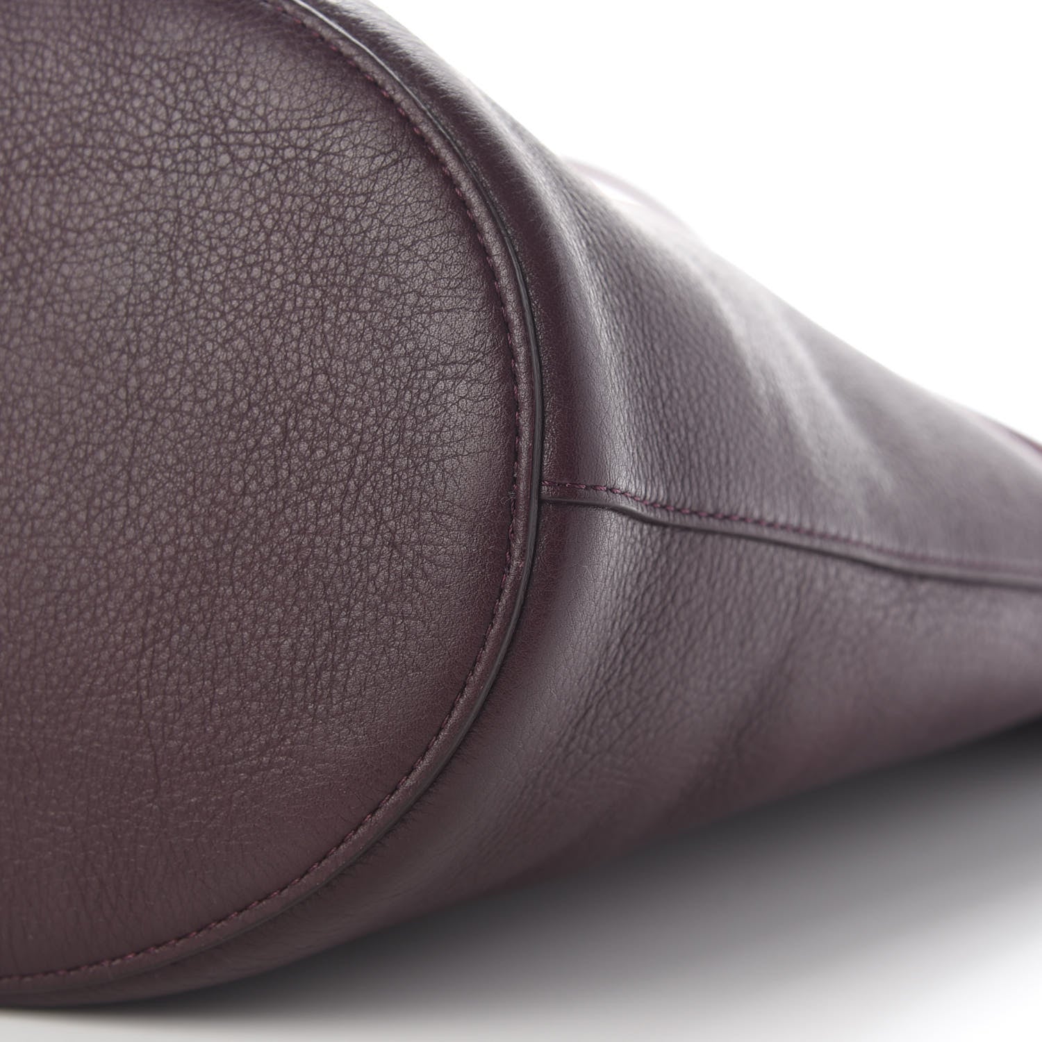 Mansur Gavriel Pebbled Calfskin Zip Bucket Bag Eggplant 8 of 8