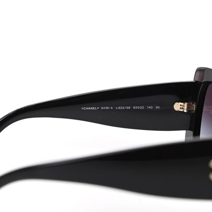 Chanel Acetate Rectangle Sunglasses 5435 Black 5 of 8