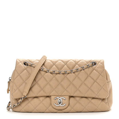 Chanel Caviar Quilted Jumbo Easy Flap Beige 1 of 15
