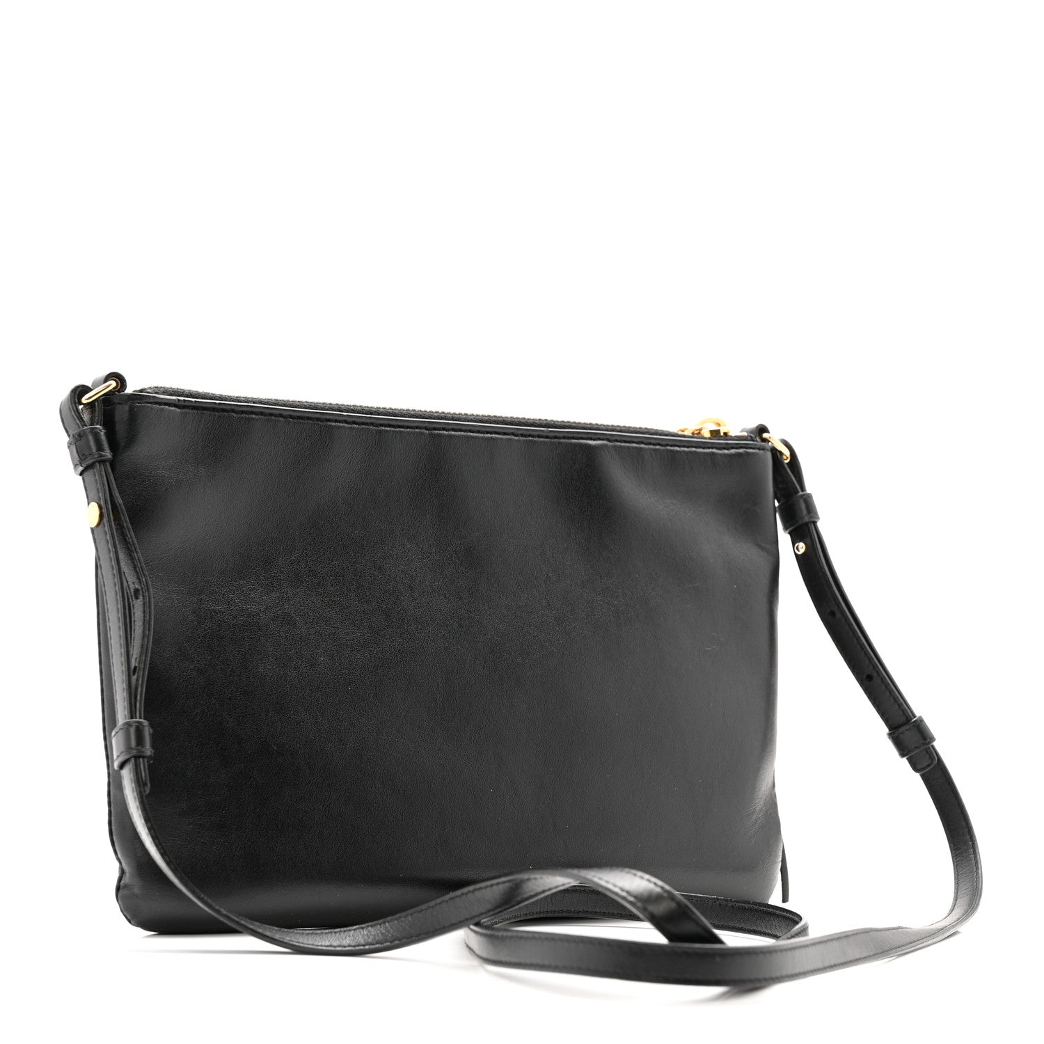 Saint Laurent Calfskin Teen Monogram Crossbody Bag Black 3 of 21
