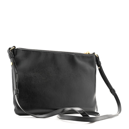 Saint Laurent Calfskin Teen Monogram Crossbody Bag Black 3 of 21