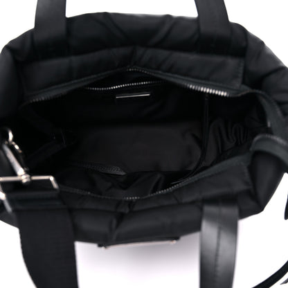 Prada Tessuto Nylon Soft Padded Small Shopping Tote Black 4 of 8