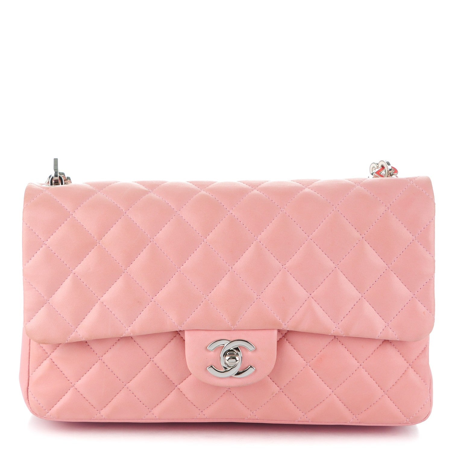 Chanel Lambskin Medium Heart Valentine Flap Pink 1 of 8