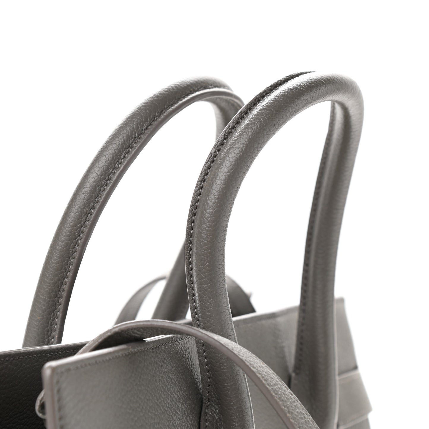 Grained Calfskin Small Sac De Jour Grey