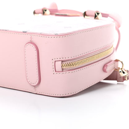 MCM Visetos Round Tote Powder Pink 10 of 11