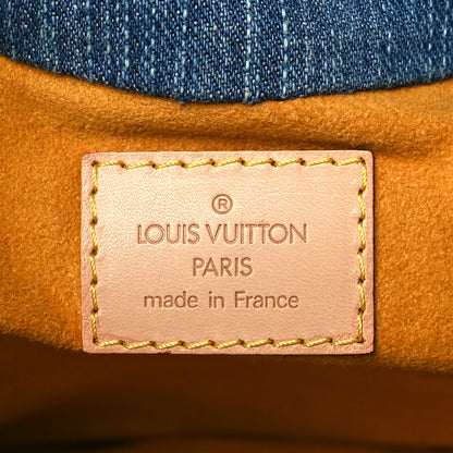 Louis Vuitton Monogram Denim Pleaty Blue 6 of 9