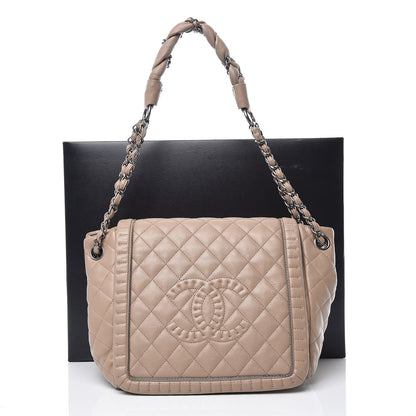 Chanel Calfskin Quilted Istanbul Accordion Flap Beige 8 of 8