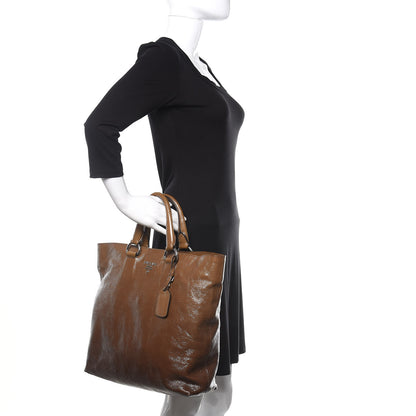 Prada Vernice Sfumata Tote Fumo Sfumato 2 of 12