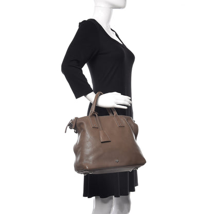 Mulberry Classic Grained Calfskin Small Alice Satchel Taupe 2 of 11